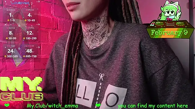 Witch Emma online show from February 9, 7:23 am