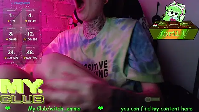 Witch Emma online show from April 1, 1:52 pm