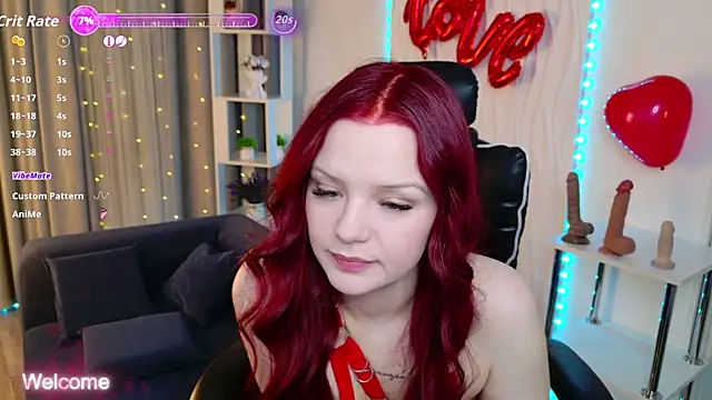 Snapshot of RedPeach chatting on February 15, 7:10 pm RedPeach online show from February 15, 7:10 pm