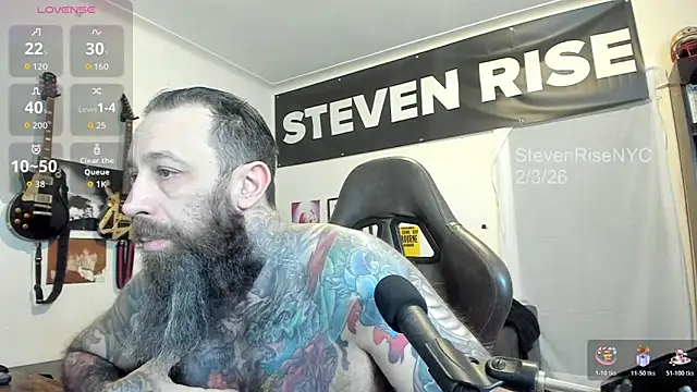 StevenRiseNYC online show from February 3, 1:05 pm